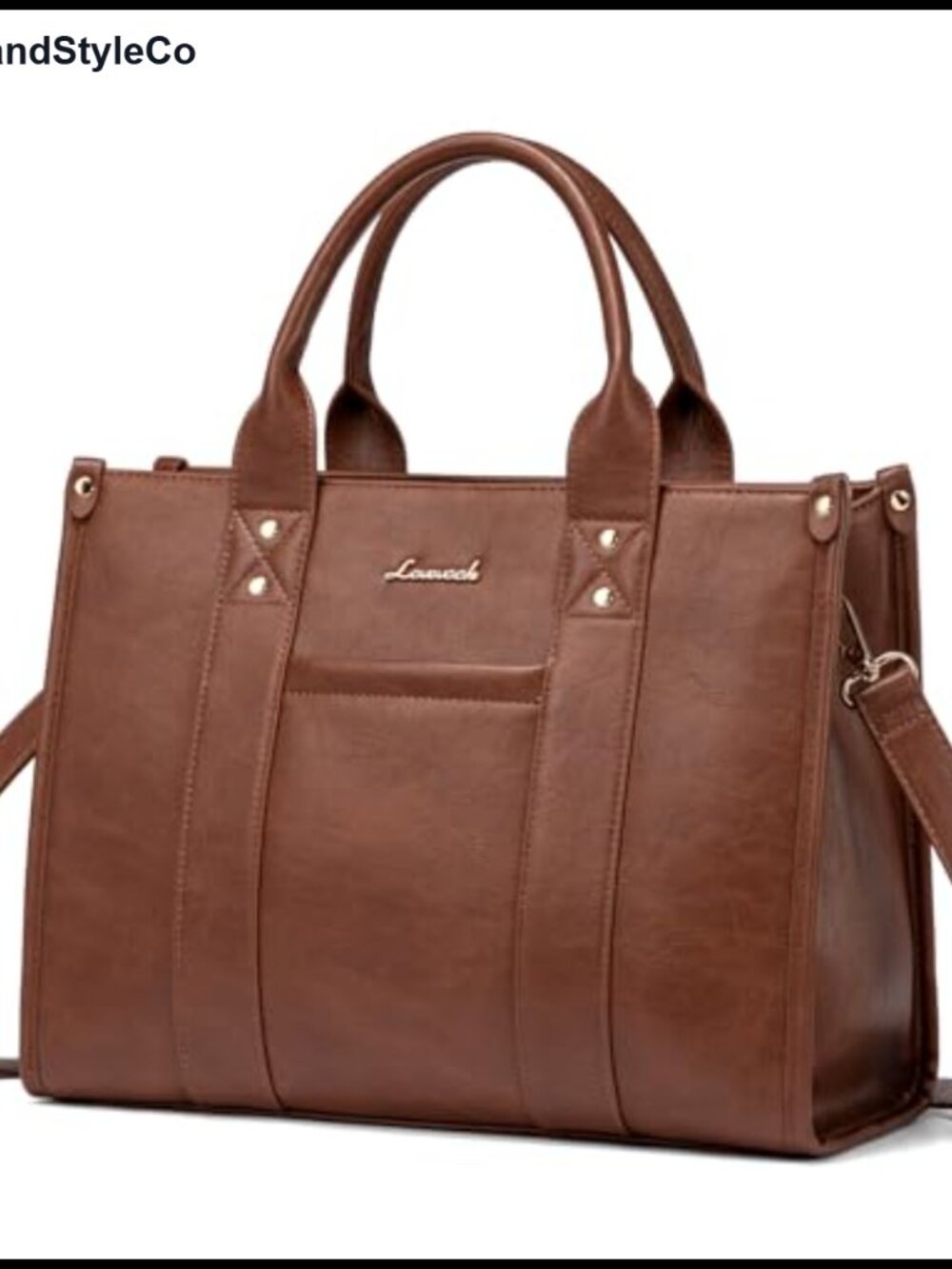 Womens Faux Leather Satchel Purse Handbag Tote Crossbody Zipper Laptop Bag